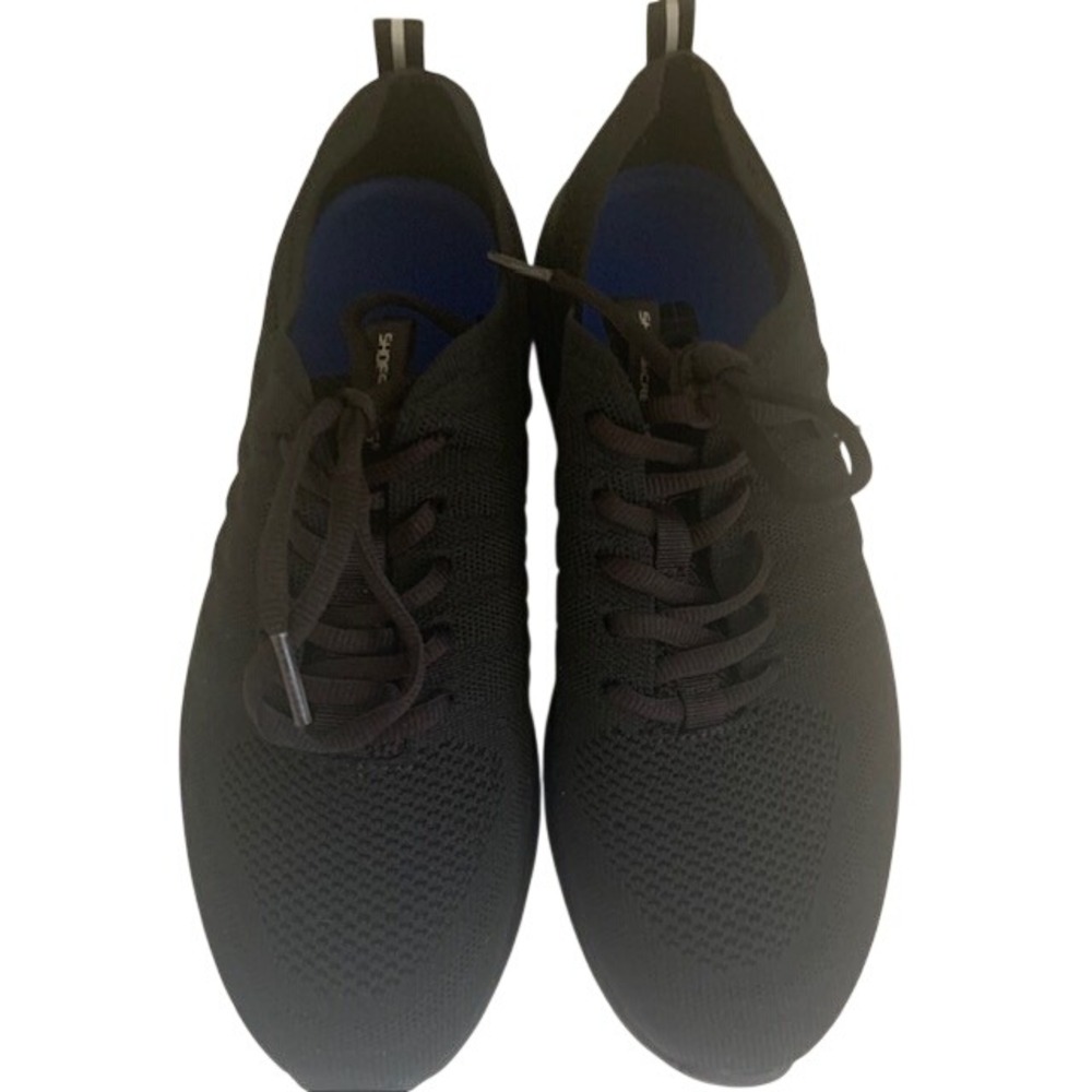 Skechers Shoes for Crews Womens 8 Black Slip Resistant Work Sneakers 22146W